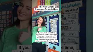The Most Simple Classroom Schedule Hack