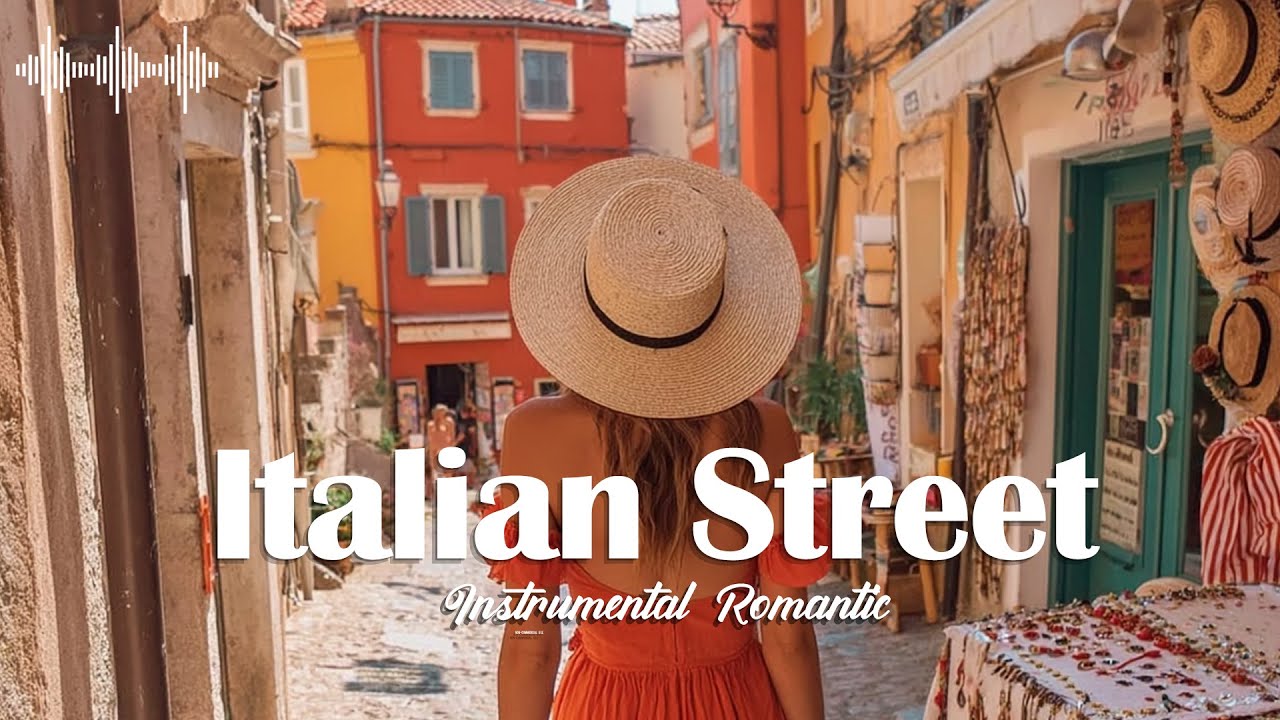 "Sunny Day in Italy ☀️ | Romantic Guitar & Accordion on Cobblestone Streets"