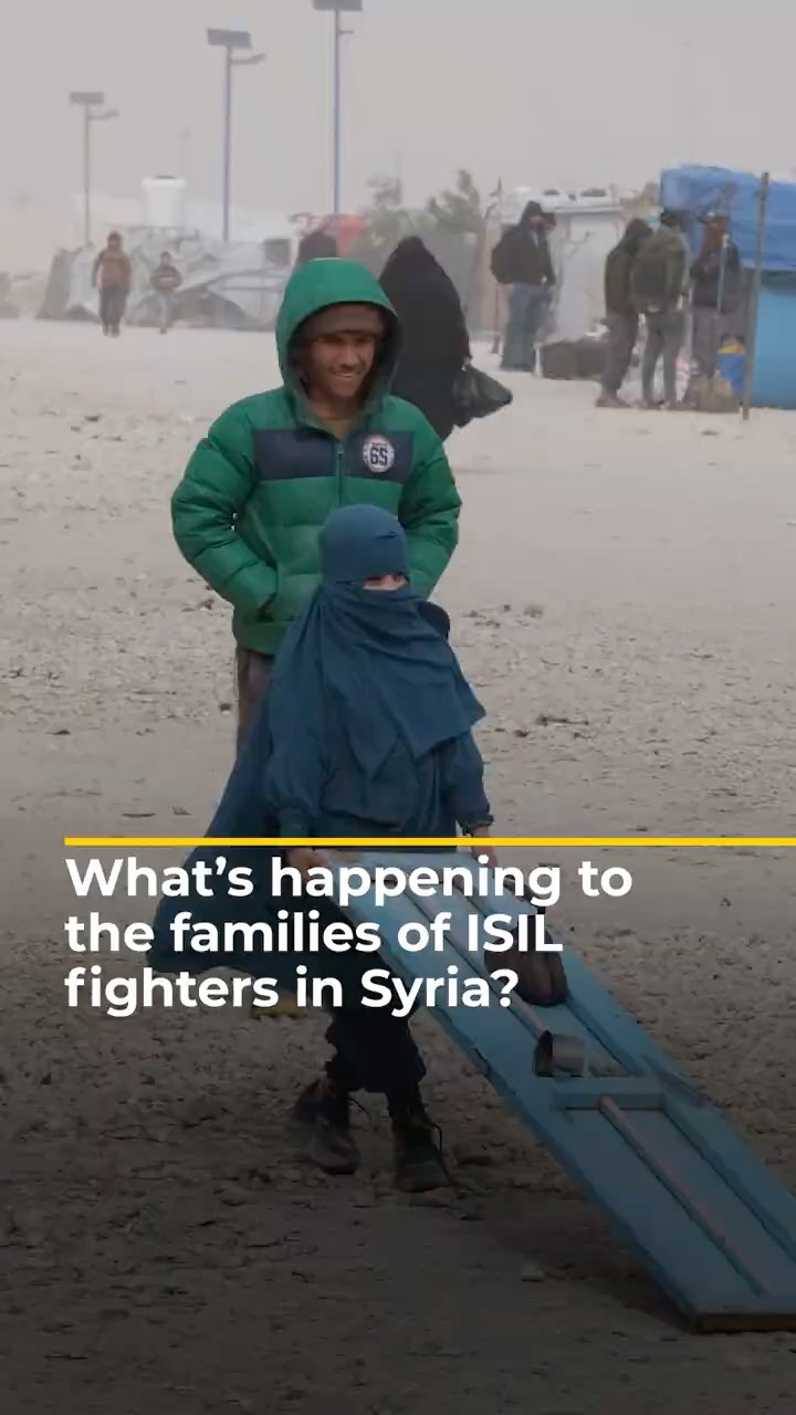 How could US aid cuts affect families of ISIL fighters stuck in Syria? | AJ#shorts
