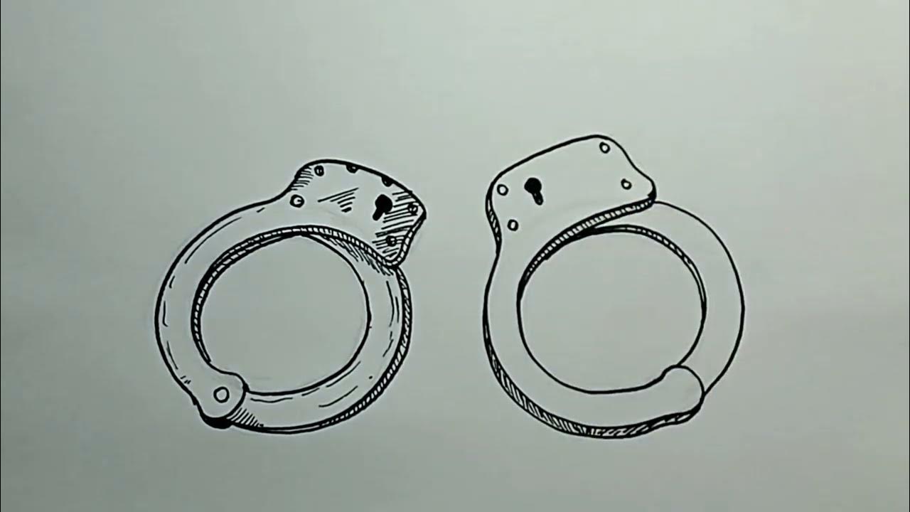 How to Draw Handcuffs Step by Step YouTube