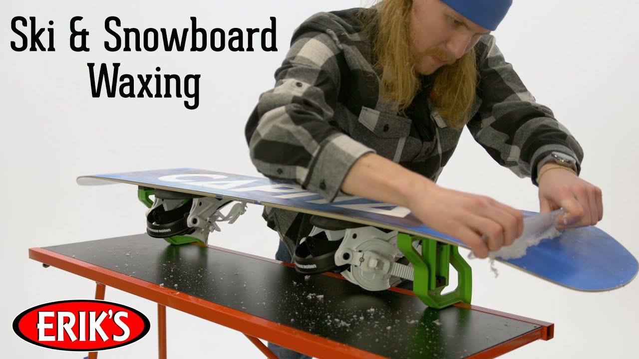 How to Wax Your Snowboard or Downhill Skis YouTube