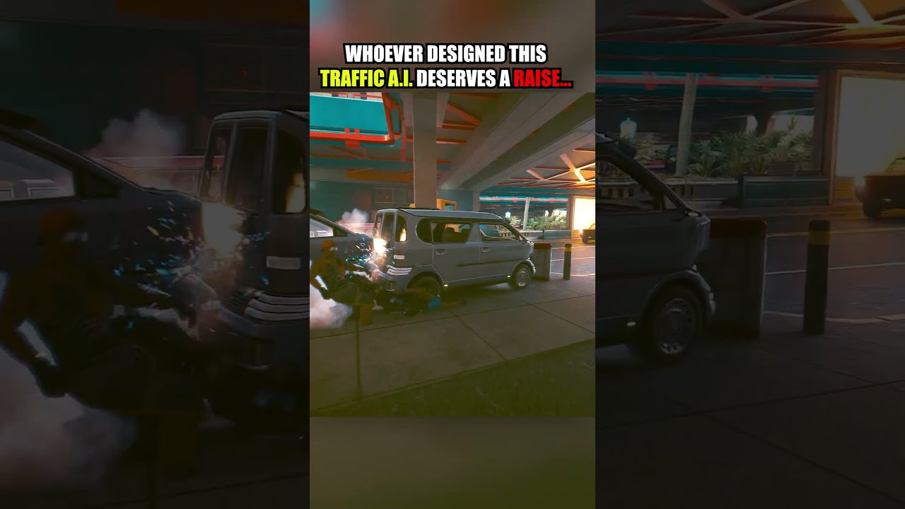 Whoever Designed This Traffic AI Deserves A Raise Shorts Cyberpunk Gaming Gameplay