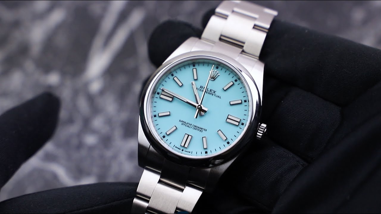 Rolex Oyster Perpetual 41 Tiffany 124300 Unboxing & Presentation - YouTube