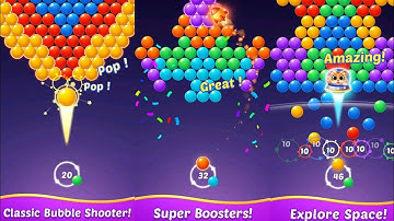 Bubble Shooter Gem Puzzle Pop All Levels Gameplay Walkthrough Android IOS