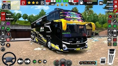 World Bus driving simulator 💥 Bus driving simulator indonesia highlights..#busgame #indonesia 