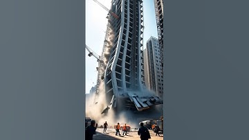 Huge Building Collapses ! 😱 #buildingcollapse #viral #collapse  #short