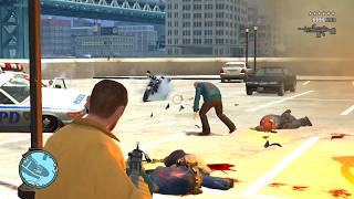 Gta 4 Niko Shootout At Abandoned Building Fight With Swat Police Six Stars