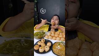 1 Minute Me 8 Spicy Pani Puri Challenge With Chopsticks | Asmr Fuchka Eating Challenge #shorts