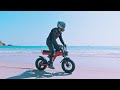 Coastal Ride: JANSNO X90 Electric Bike on the Rocky Shore #bike