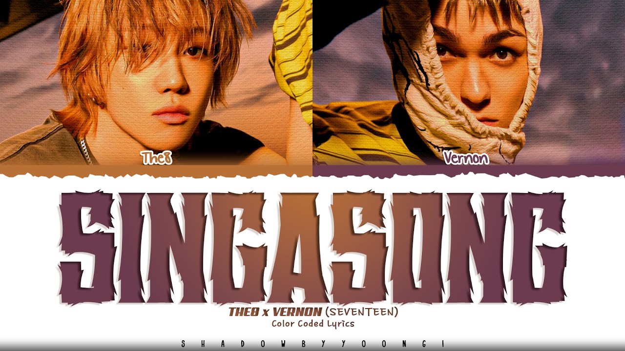 SEVENTEEN V8 サノク バーノン　トレカ sing a song THE 8 x VERNON (SEVENTEEN) 'singasong' Lyrics (세븐틴 singasong