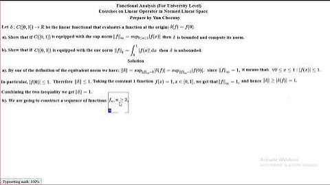 Linear operator in Normed Space