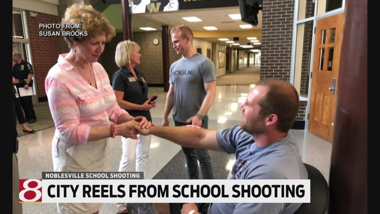 'Hero' teacher in Noblesville school shooting released from hospital