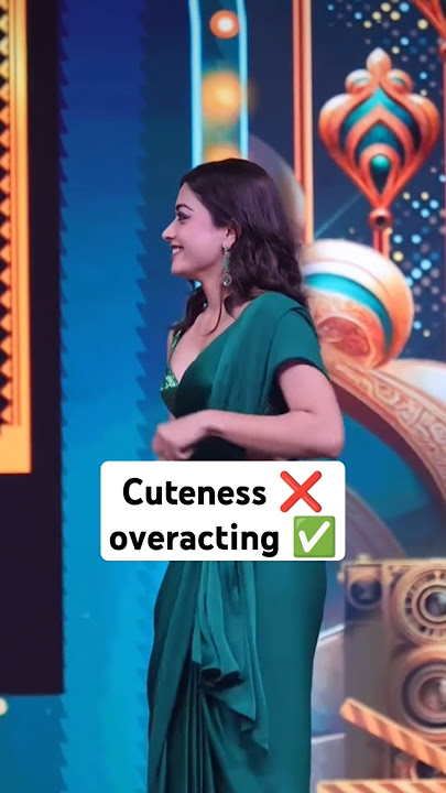 Cuteness ❌ overacting ✅🤣🤣🤣#trendingshorts #ytshorts #pushpa2 #angaroon #rashmikamandanna