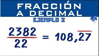 Converting Fractions to Decimals | Example 2