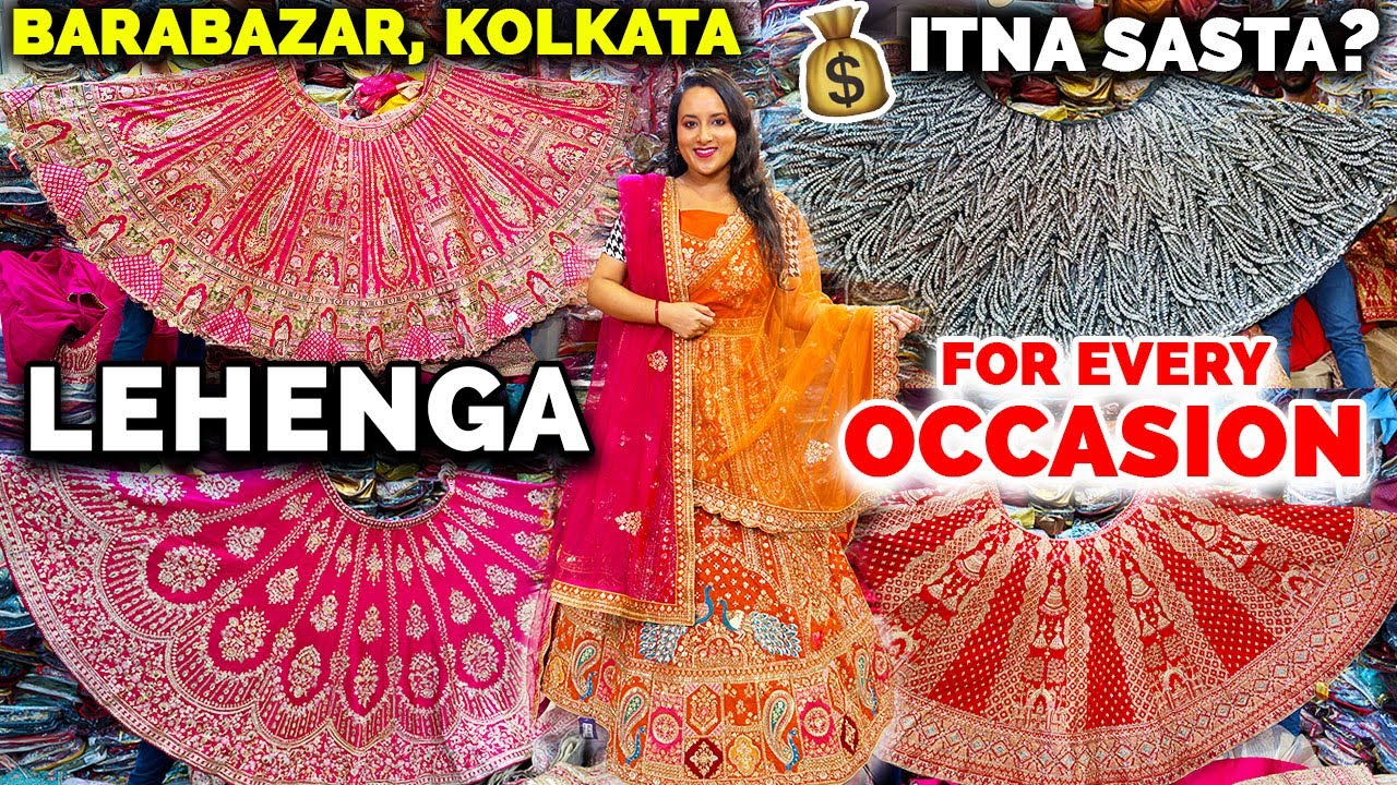 Lehenga Shop in Barabazar Kolkata | Wedding Lehenga |  Bridal Lehenga Wholesale Market In Kolkata