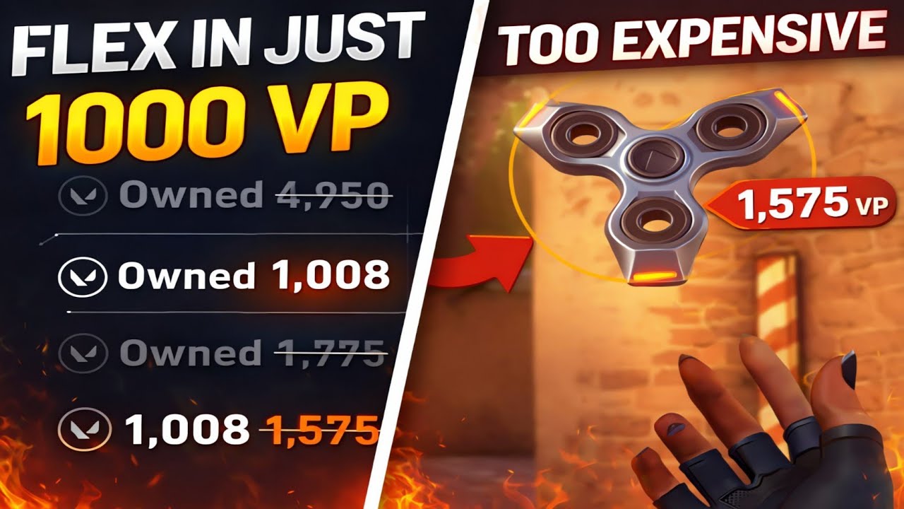 VALORANT  New Flex Is Only 1000 VP (Not 1575)