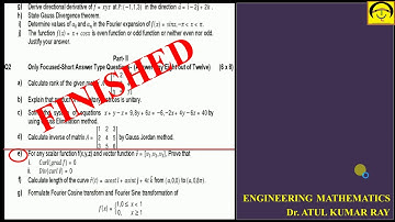Session#4 Complete Solution of #BPUT Question Paper Maths-II 2018-19 | Quick Preparation for Exam