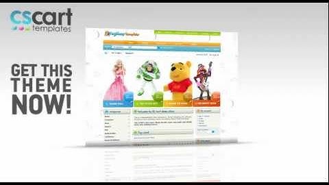 CS-Cart Templates - Toy Store Skin