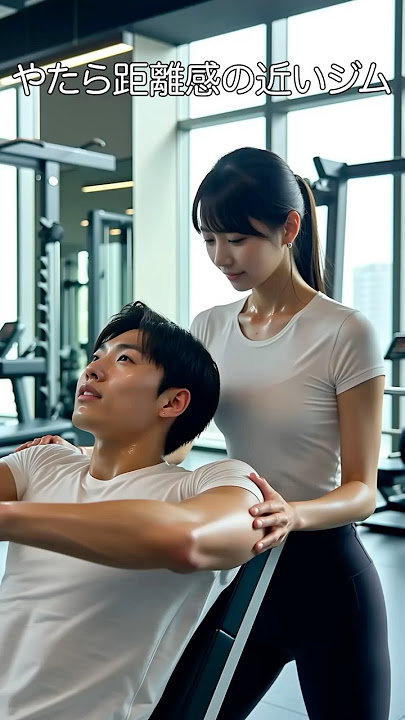なんか近い気がするジムトレーナー #AI動画 #AI美女 #筋トレ #shorts