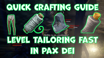 How to Level Tailoring FAST in Pax Dei!
