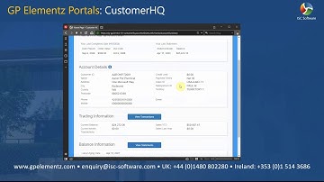 GP Elementz - CustomerHQ - Account Summary