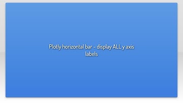 Plotly horizontal bar - display ALL y axis labels
