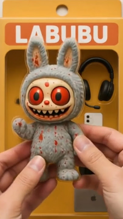 Trending Doll Scary LABUBU Unboxing #labubu #doll