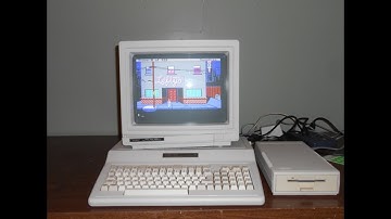 Tandy 1000 EX boot up test