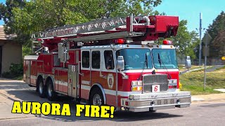 [BRONTO TOWER] - *AURORA, CO* | Engine 6, Tower 6 & Battalion 2 Aurora Fire Rescue - [FIRE CALL]