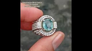 Batu Aquamarine Beryl 2.66 ct SANTA MARIA