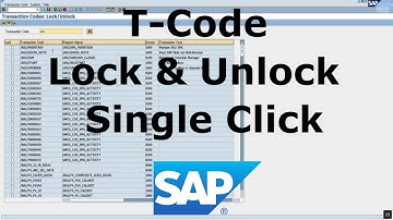 Lock-Unlock T-Code in SAP ECC, Single, Multi T-Code Lock and Unlock in Single Click | PitCia IT