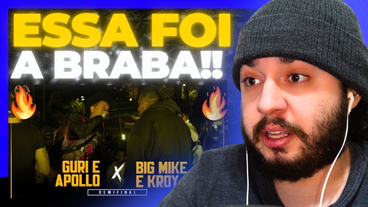 (ESPETÁCULO!!!) GURI E APOLLO x BIG MIKE E KROY | SEMIFINAL | BDN185 | REACT BAUEB