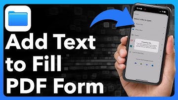 How To Add Text To Fill Out Form On PDF On iPhone