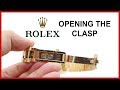 How to open Rolex Day-Date President Bracelet concealed Clasp