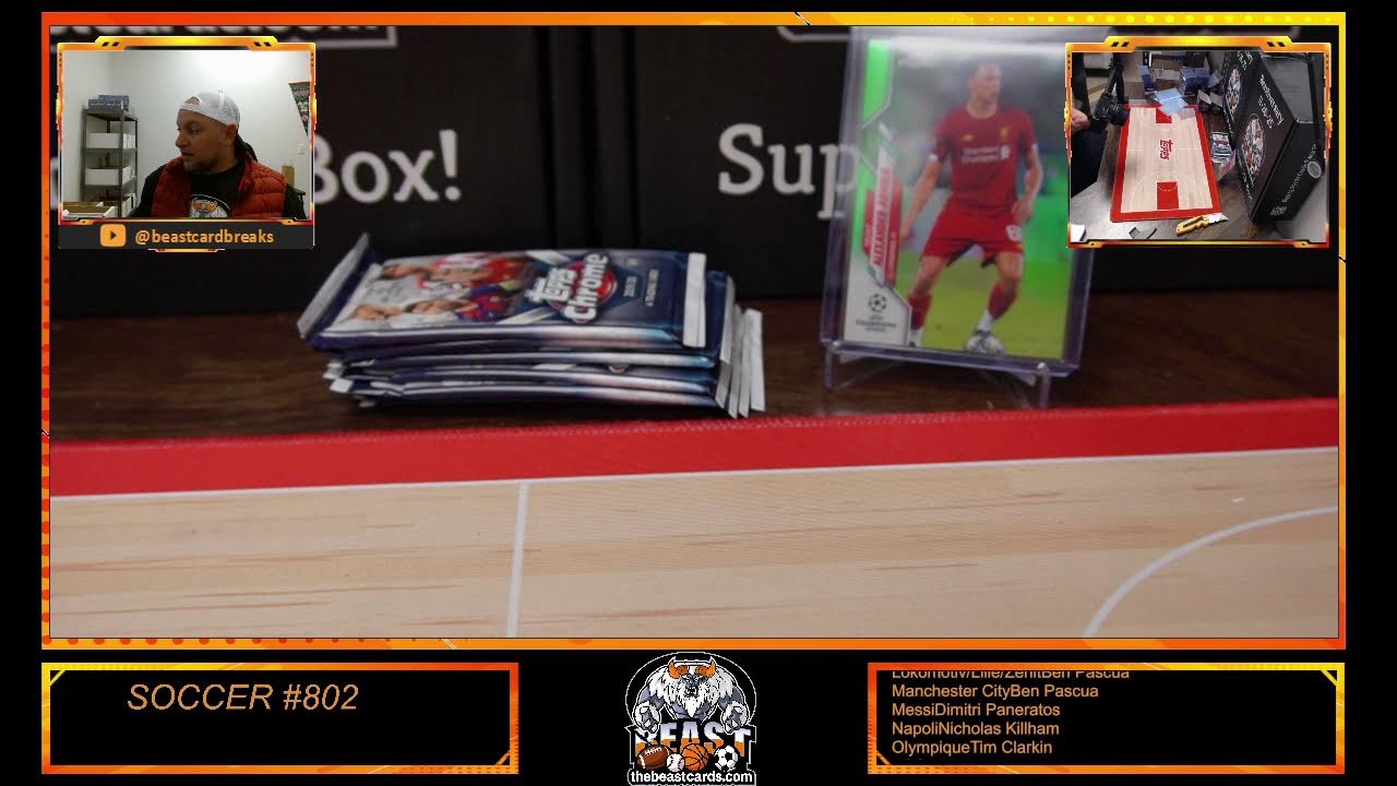 BEAST SPORTS CARD BREAKS WWE #143, Soccer #802