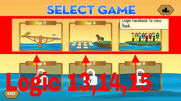 River Crossing IQ Logic 13,14,15