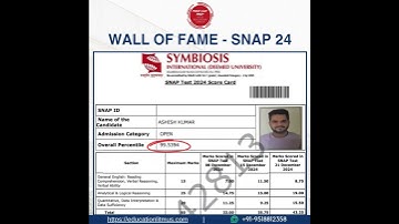 MBA LITMUS 24 SNAP SCORES