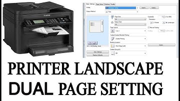 CANON MF244DW  ..... PRINTER 2 SIDE BACK PRINTING SETTING LANDNSCAPE //////////// ????????