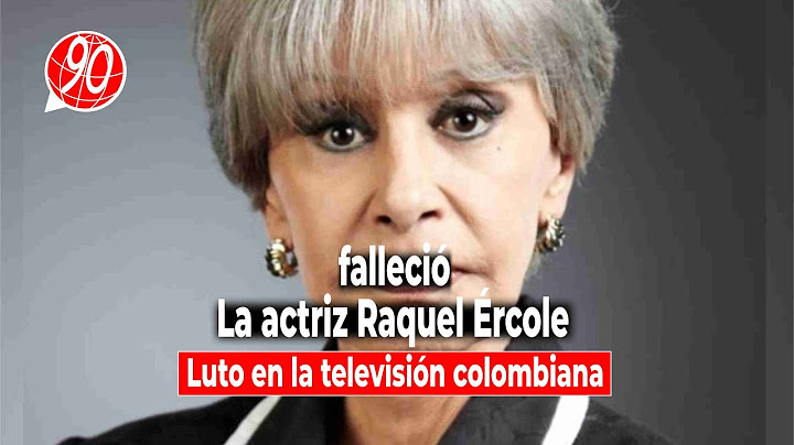 falleció la actriz Raquel Ércole: Luto en la televisión colombiana