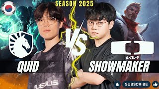 TL Quid vs DK ShowMaker - Quid RYZE vs ShowMaker JAYCE Mid - Patch 25.23 KR Ranked | lolrec