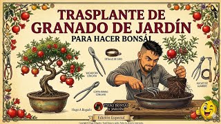 TRANSFORMO este GRANADO de JARDÍN en BONSÁI (Trasplante Radical)