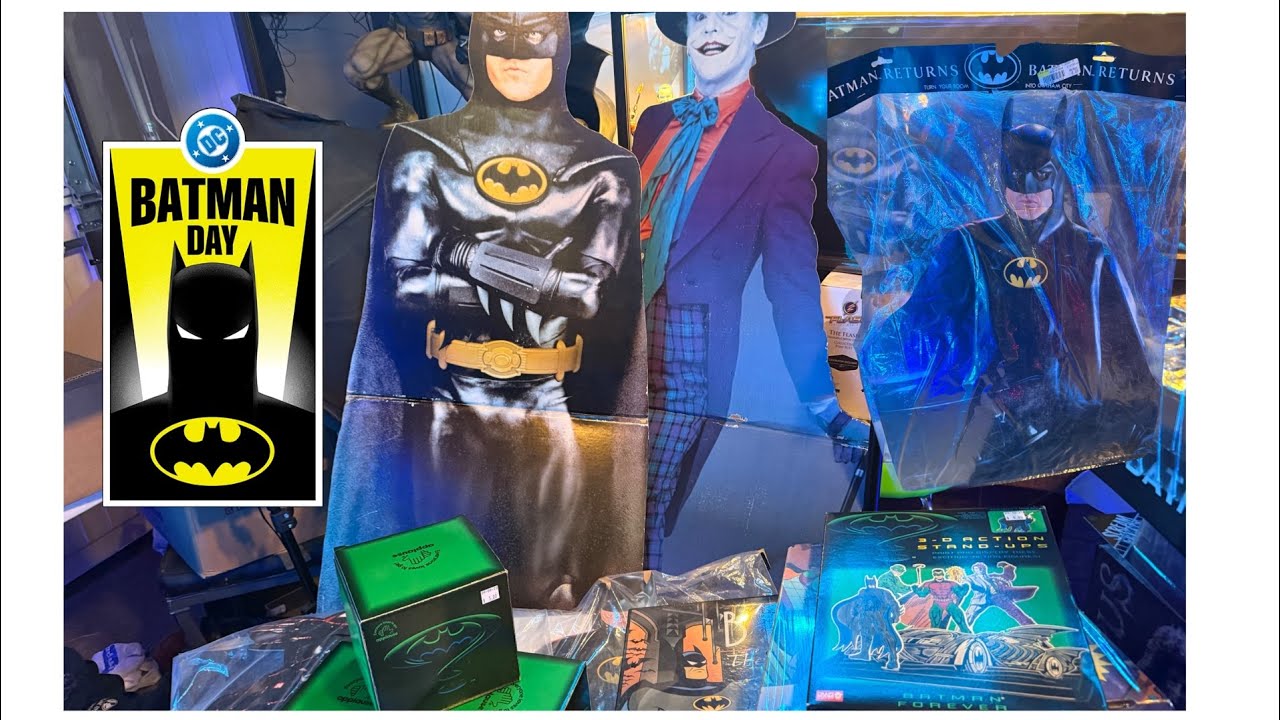【激レア】80s BATMAN バットマン　フラッグ　当時物　コレクション　希少 Massive Vintage Batman haul (Happy Batman Day) - YouTube