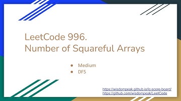 【每日一题】996. Number of Squareful Arrays, 12/10/2020