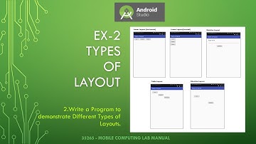 Types of Layout in Android Studio Ex-2