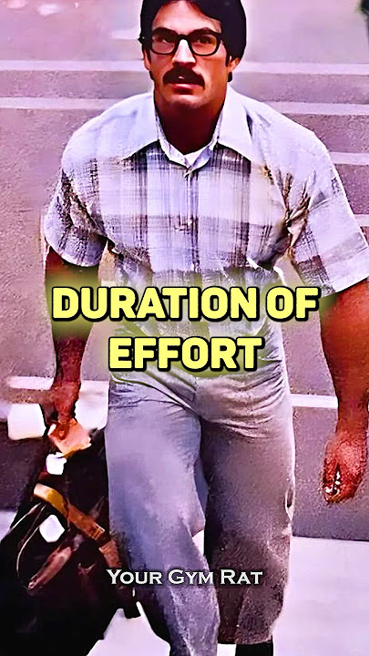 The Duration of Effort