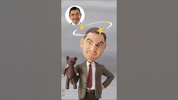 Create Funny Mr. Bean Comedy Bobblehead From Polymer Clay - Figure Bobblehead Clay Art