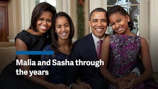 The Obama girls over the years
