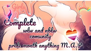 【Girls | A complete wlw and nblw community pride month anything M.A.P. | TW Minor flashing】