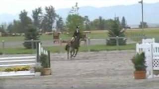 Molly Jumping Sampson in 3' Hunters Round 2