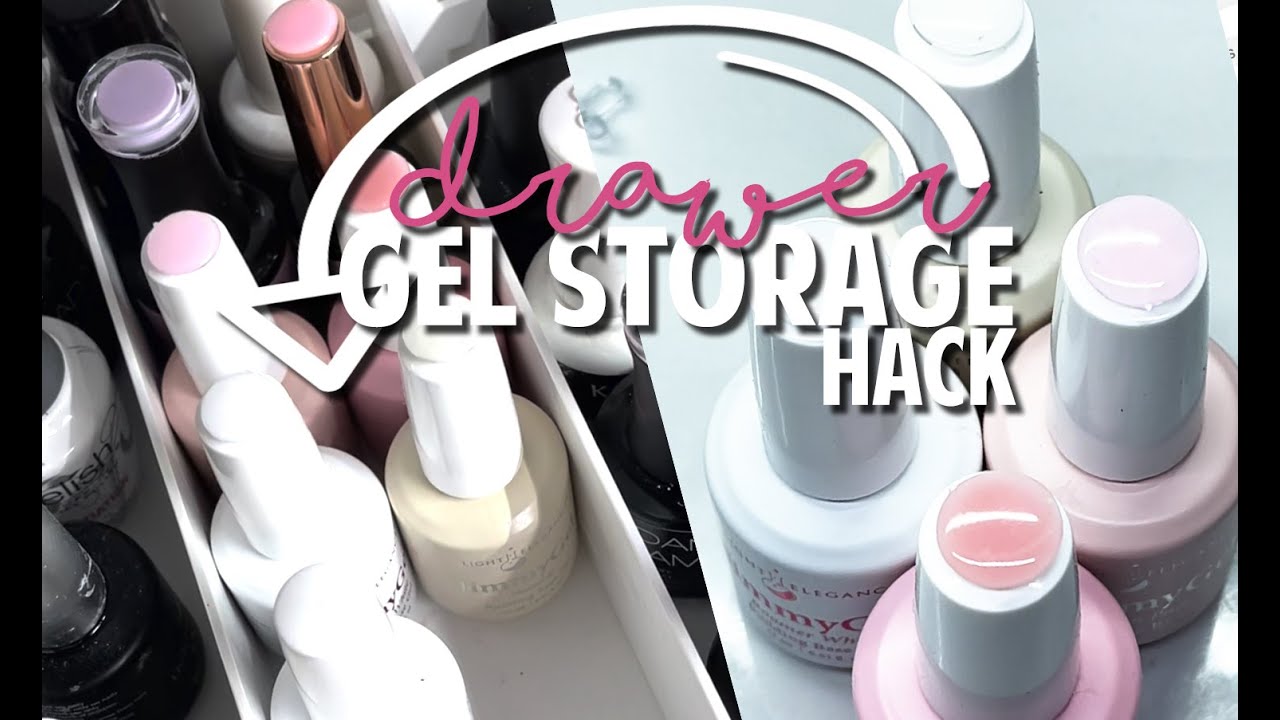 GEL POLISH DRAWER HACK | Nail Room Organization